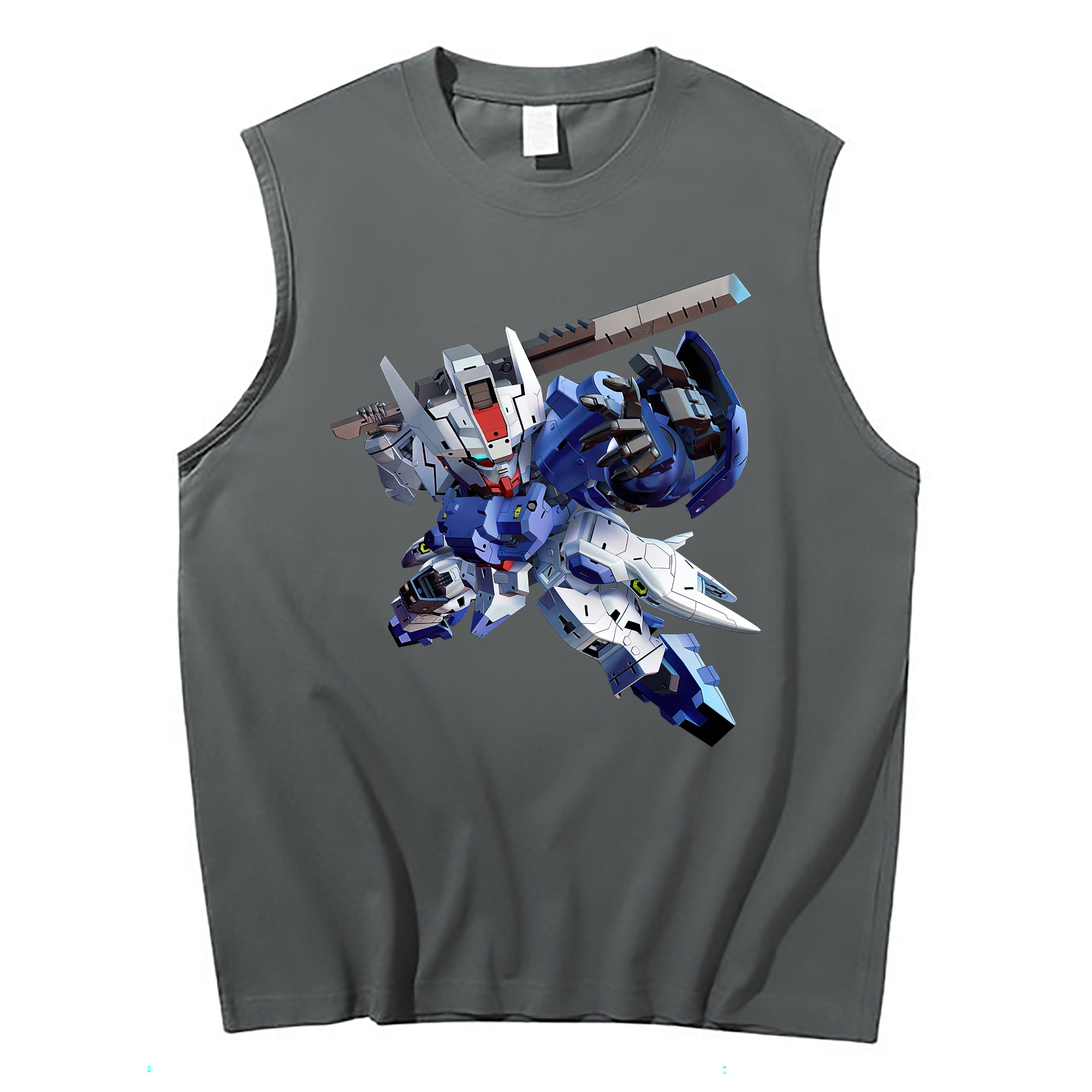 （画像用） 機動戦士ガンダム Mobile Suit Gundam コットン100％タンクトップ（フロントプリント）